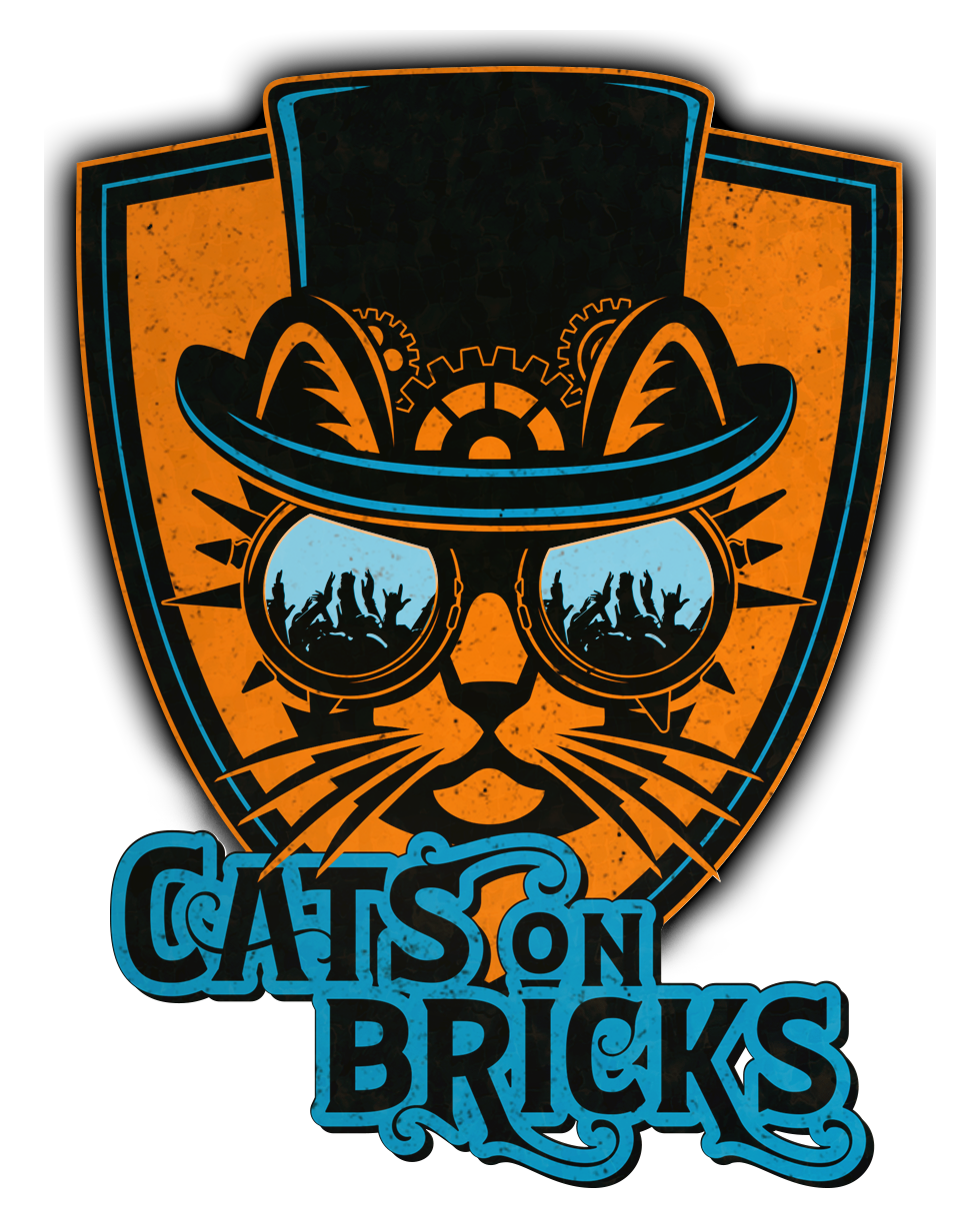 Cats on Bricks Logo Badge